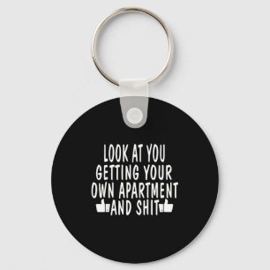 Funny New Apartment House Warming Gift  Keychain