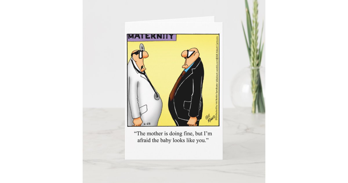 Funny New Baby Congratulations Greeting Card | Zazzle