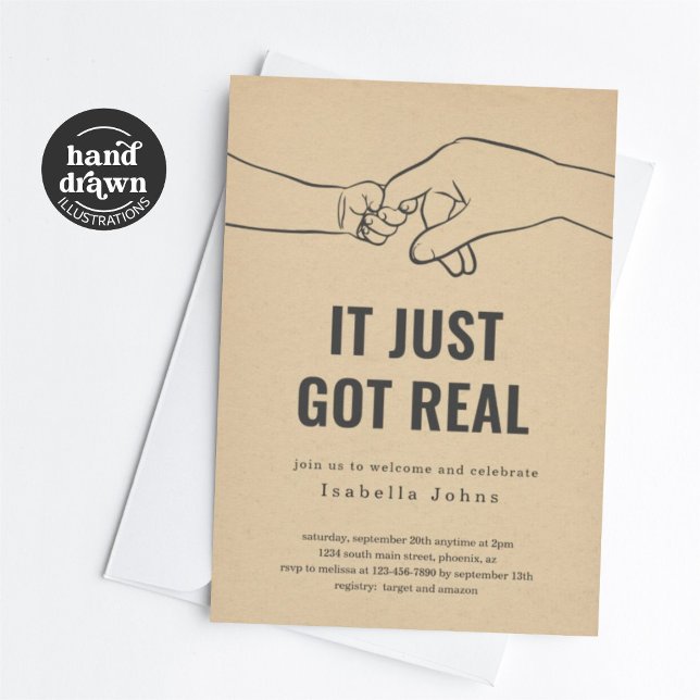 Funny New Baby Welcome Party, Sip and See Invitation (Creator Uploaded)