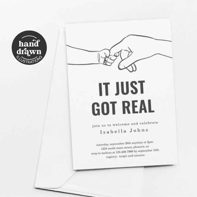 Funny New Baby Welcome Party, Sip and See Invitation (Creator Uploaded)