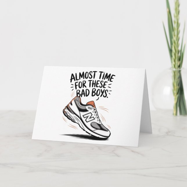 Funny New Balance Birthdays Father's Day New Dad  Invitation (Front)