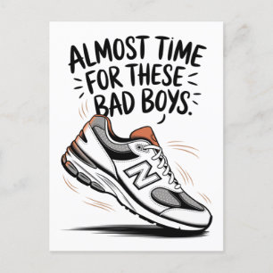 Funny New Balance Birthdays Father's Day New Dad Postcard