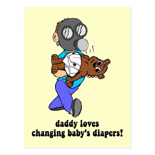 Funny new dad postcard | Zazzle