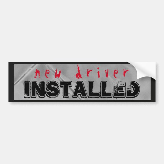 Student Driver Too Close Funny Bumper Sticker | Zazzle.com