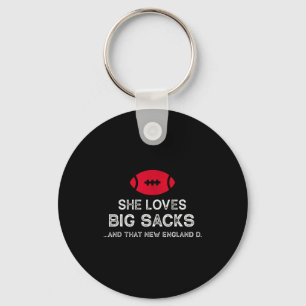 Funny New England Football Quote Men Women Gift Keychain