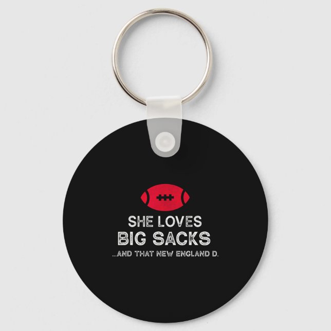 Funny New England Football Quote Men Women Gift  Keychain (Front)