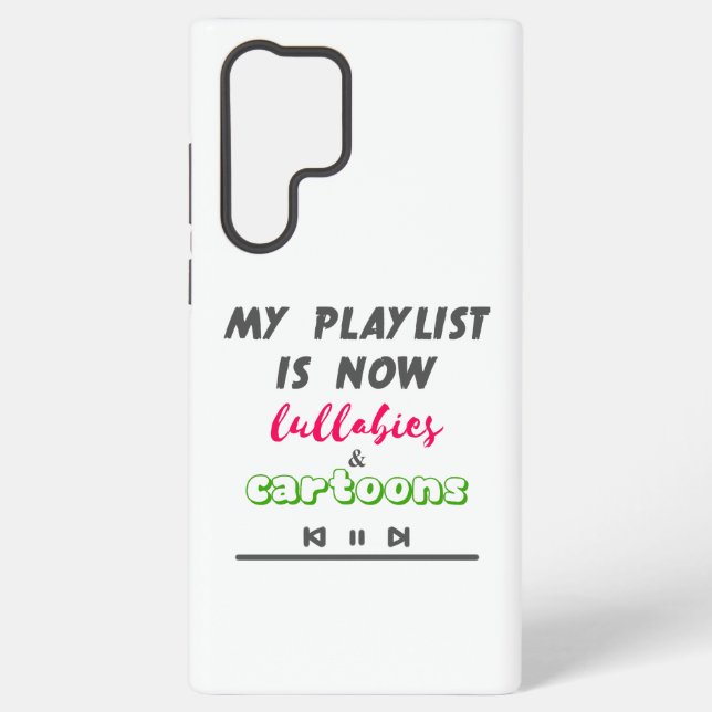 Funny New Father/Mother Playlist Samsung Galaxy Case (Back)