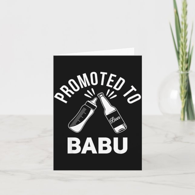 Funny New Grandpa Pregnancy Announcement Promoted  (Front)