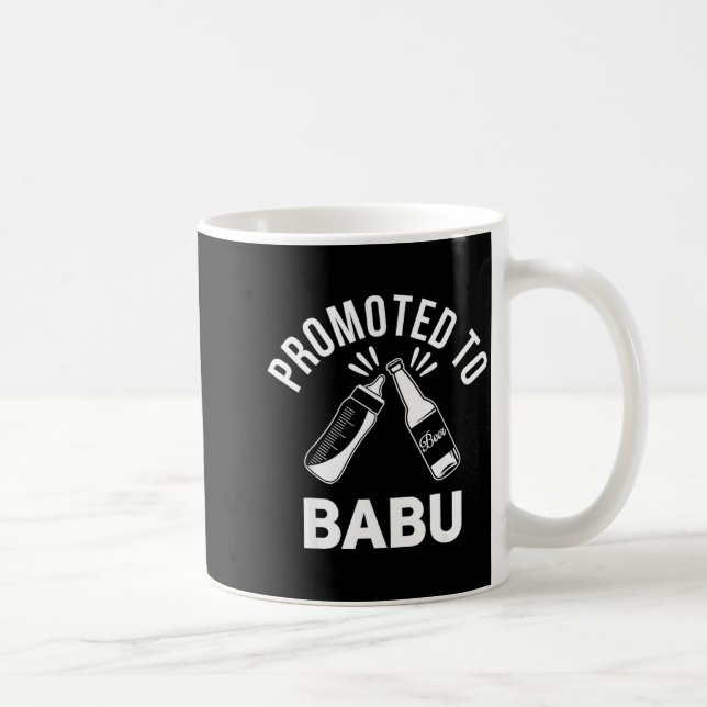 Funny New Grandpa Pregnancy Announcement Promoted  Coffee Mug (Right)
