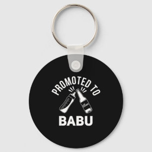 Funny New Grandpa Pregnancy Announcement Promoted  Keychain