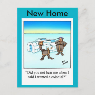 Funny New Home Announcement Postcard