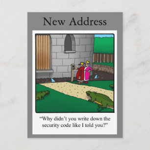 Funny New Home Announcement Postcard