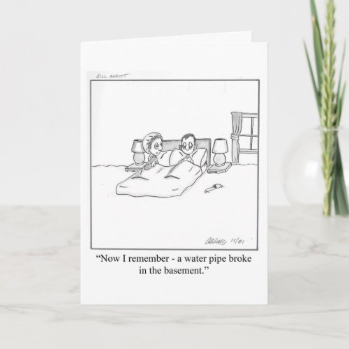 Funny New Home Congratulations Greeting Card