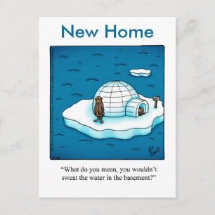 Funny New Home Humor Postcard