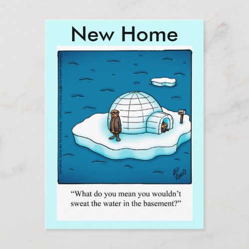 Funny New Home Postcard