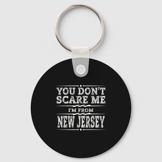 Funny New Jersey Home Garden State Gift  Keychain (Front)