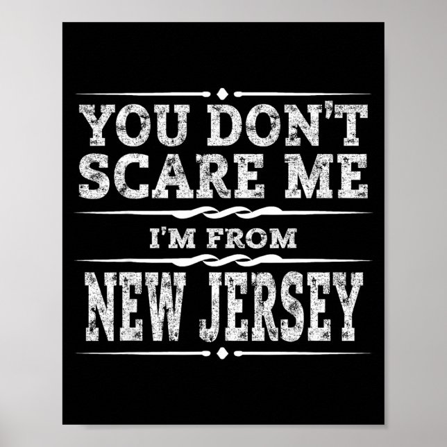 Funny New Jersey Home Garden State Gift  Poster (Front)