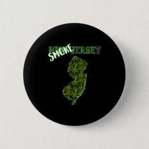 Funny New Jersey Weed Weed Culture  Button