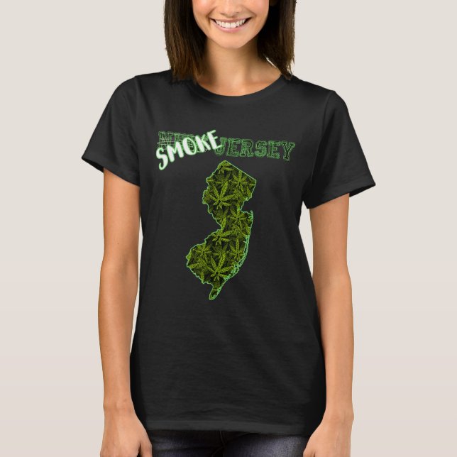Funny New Jersey Weed Weed Culture  T-Shirt (Front)