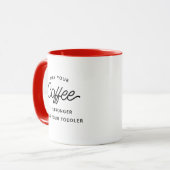 Funny New Mom Gift Modern Typography Mothers Day Mug (Front Left)