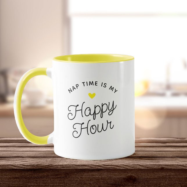 Funny New Mom Nap time Happy Hour Tired Mom Mug (Creator Uploaded)