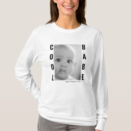 Funny New Mom Photo Create Your Own T_Shirt