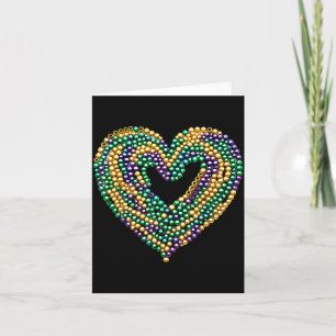 Funny New Orleans Beads Heart We Stand Nola Strong Card