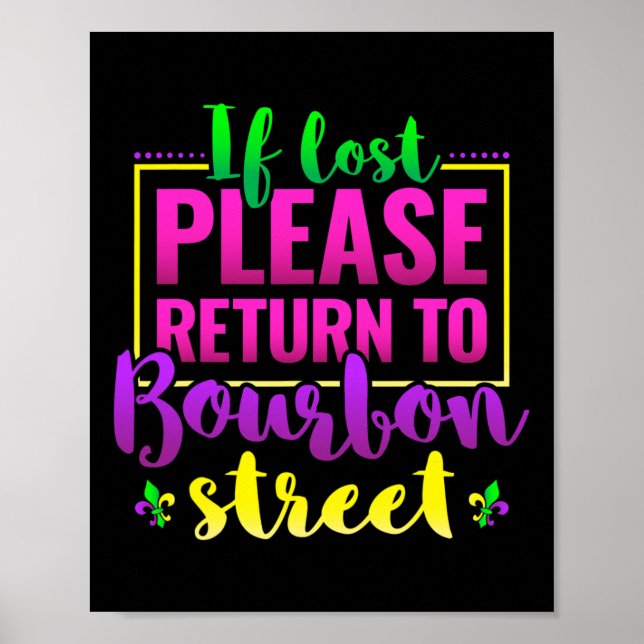 Funny New Orleans Mardi Gras Louisiana Carnival Ne Poster (Front)