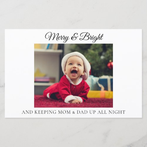 Funny New Parents Christmas Birth Announcement