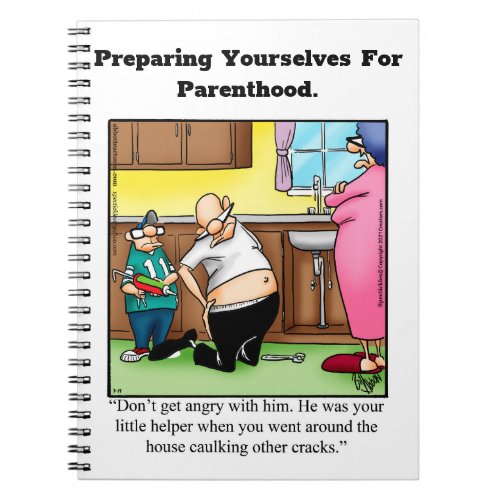 Funny New Parents Humor Notebook 