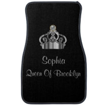 Funny New Queen Monogram Car Mats Set Funny New Queen Monogram Car Mats Set
