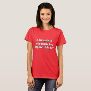 Funny New Summer Fashion PERFECTION POSSIBLE T-Shirt