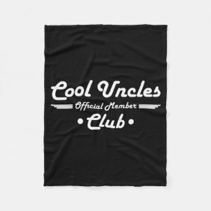 Funny New Uncle Pregnancy Announcement Cool Uncles Fleece Blanket