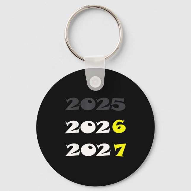 Funny New Year 2026 Six Seven 67 Meme  Keychain (Front)