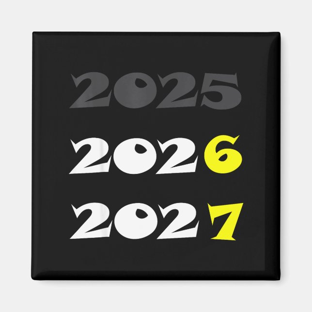 Funny New Year 2026 Six Seven 67 Meme  Magnet (Front)