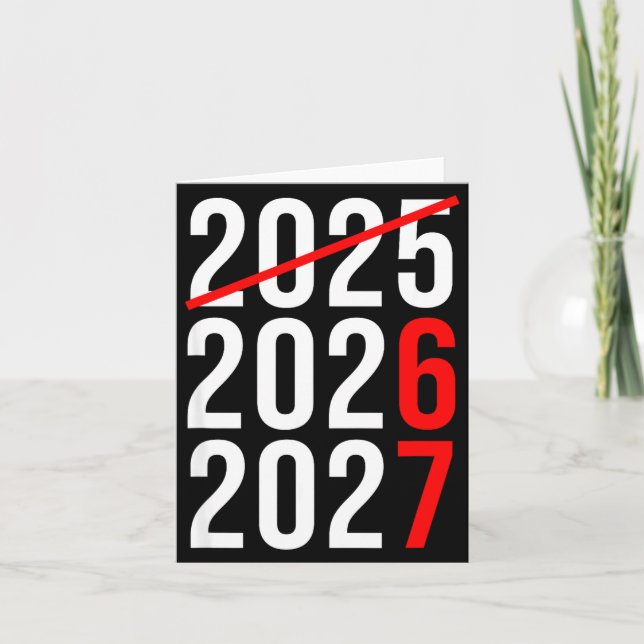 Funny New Year 67 Meme Hello 2026 Goodbye 2025 Wai Card (Front)