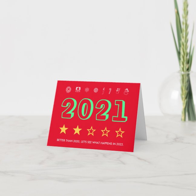 Funny new year Christmas Santa red Chinese Holiday Card