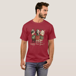 Funny New Year Goat Trio T-Shirt