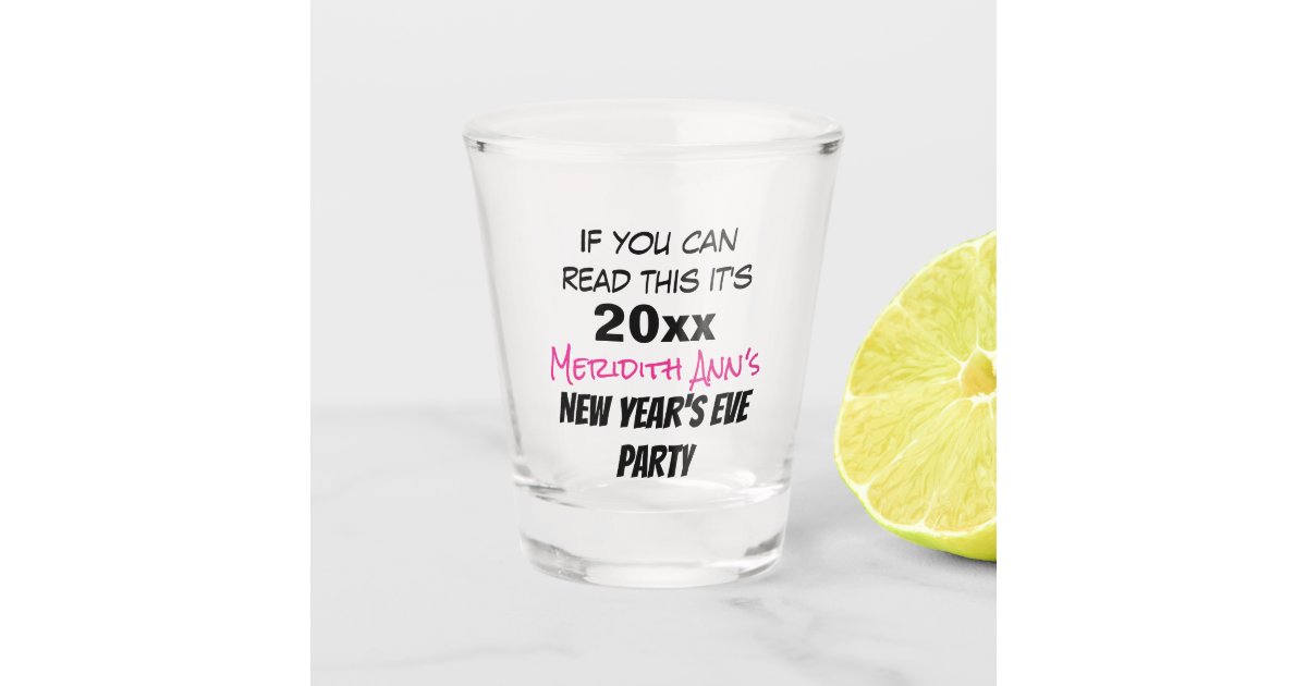 Personalized Fun 2 oz Shooter Glasses - Tropical Design