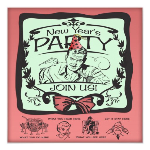 Funny New Years Party Invitation 7