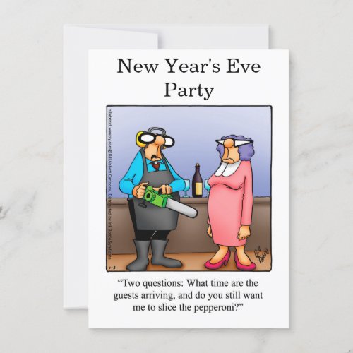 Funny New Years Eve Party Invitations