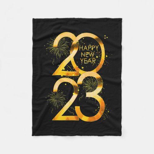 Funny New Years Eve Party Supplies 2023 Happy New Fleece Blanket