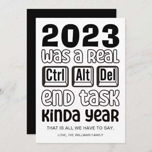 Funny New Years Holiday Card