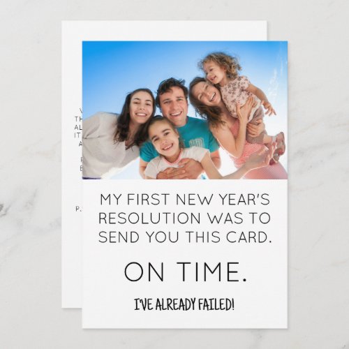 Funny New Years Resolution Happy New Year Card