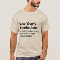 Funny New Year's Resolutions Sarcastic New Year