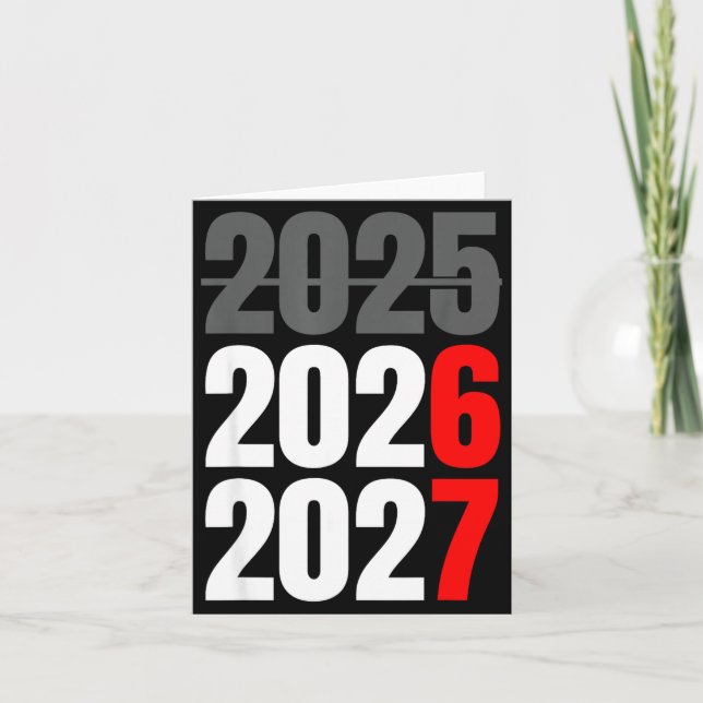 Funny New Years Shirts 67 Meme Boys New Years 2026 Card (Front)