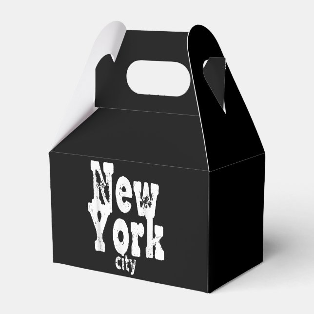 Funny New York City  Favor Boxes (Front Side)