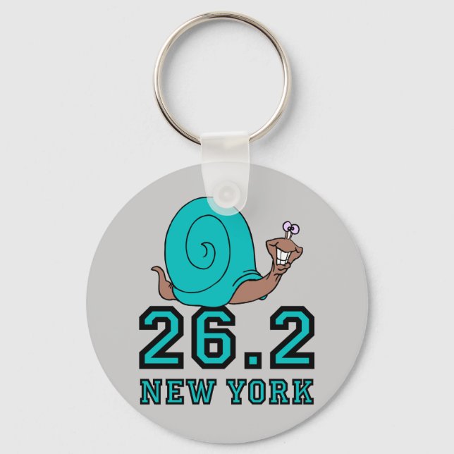 Funny New York marathon Keychain (Front)