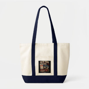 Funny New York Strip Soccer Tote Bag