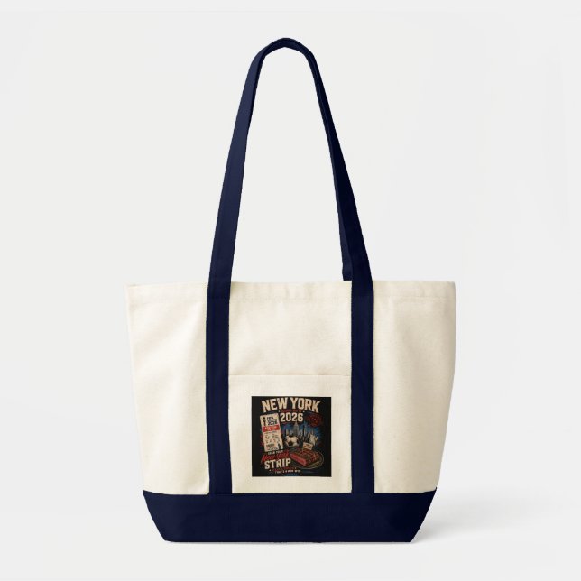 Funny New York Strip Soccer  Tote Bag (Front)